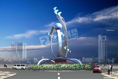 城市景觀雕塑抽象不銹鋼雕塑原創(chuàng)設(shè)計