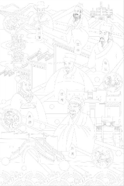 浮雕壁畫原創(chuàng)手繪設(shè)計稿