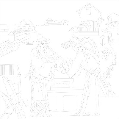 人文歷史浮雕雕塑原創(chuàng)手繪設計稿