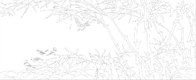 山水風(fēng)景浮雕雕塑原創(chuàng)手繪設(shè)計(jì)稿