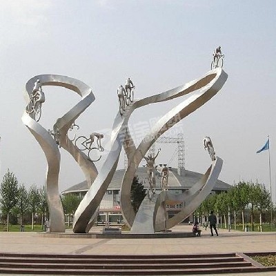 運(yùn)動主題不銹鋼雕塑定制
