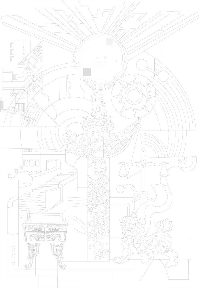 檢察院浮雕雕塑壁畫原創(chuàng)手繪設(shè)計(jì)稿