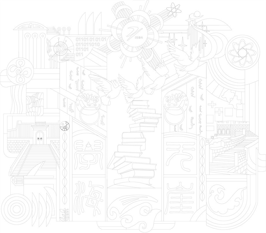 科技創(chuàng)新浮雕雕塑原創(chuàng)手繪設(shè)計稿