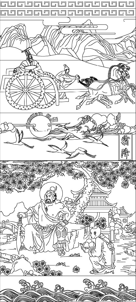 霜降浮雕雕塑原創(chuàng)手繪設(shè)計(jì)稿